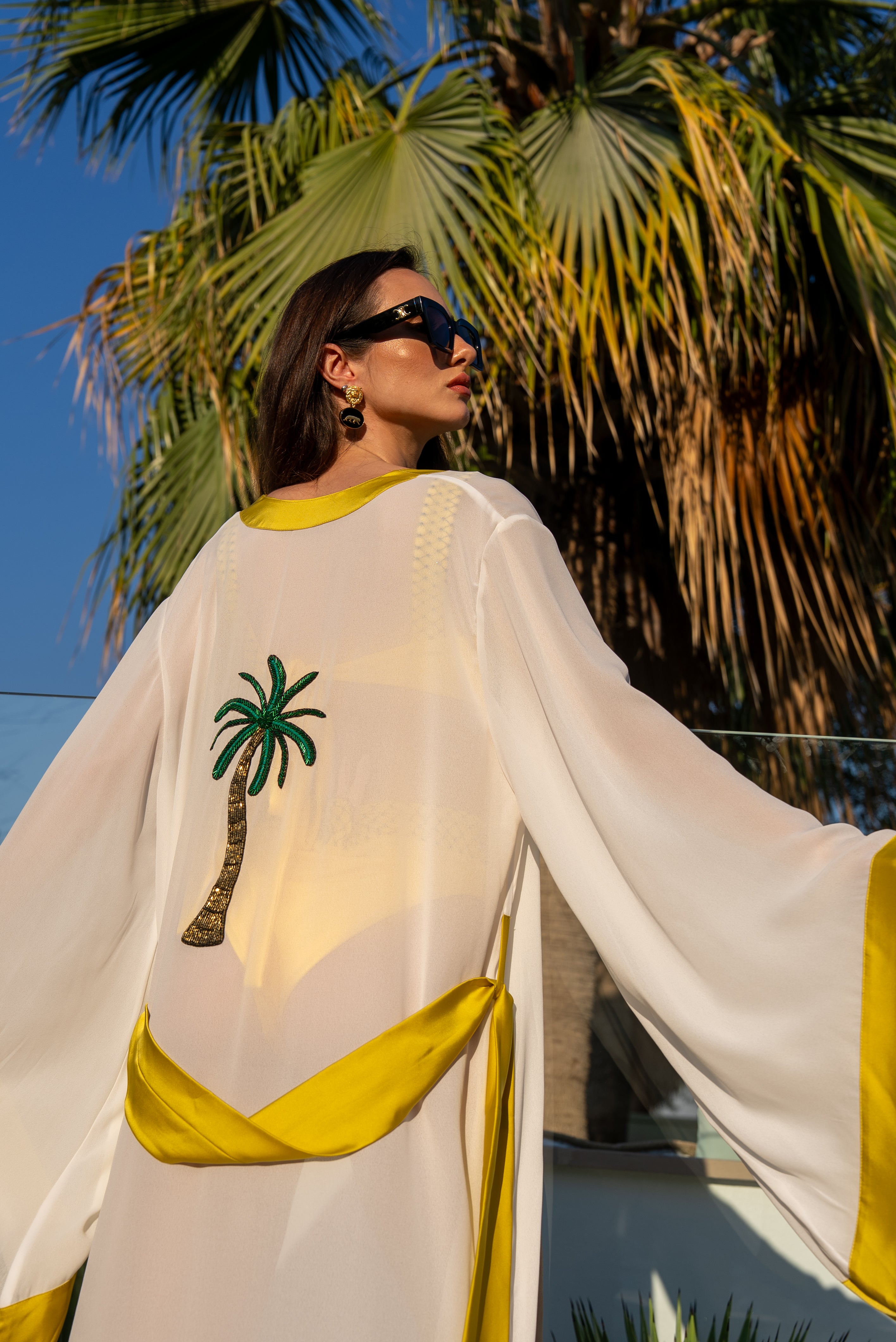 Ombre Dorée Kimono white