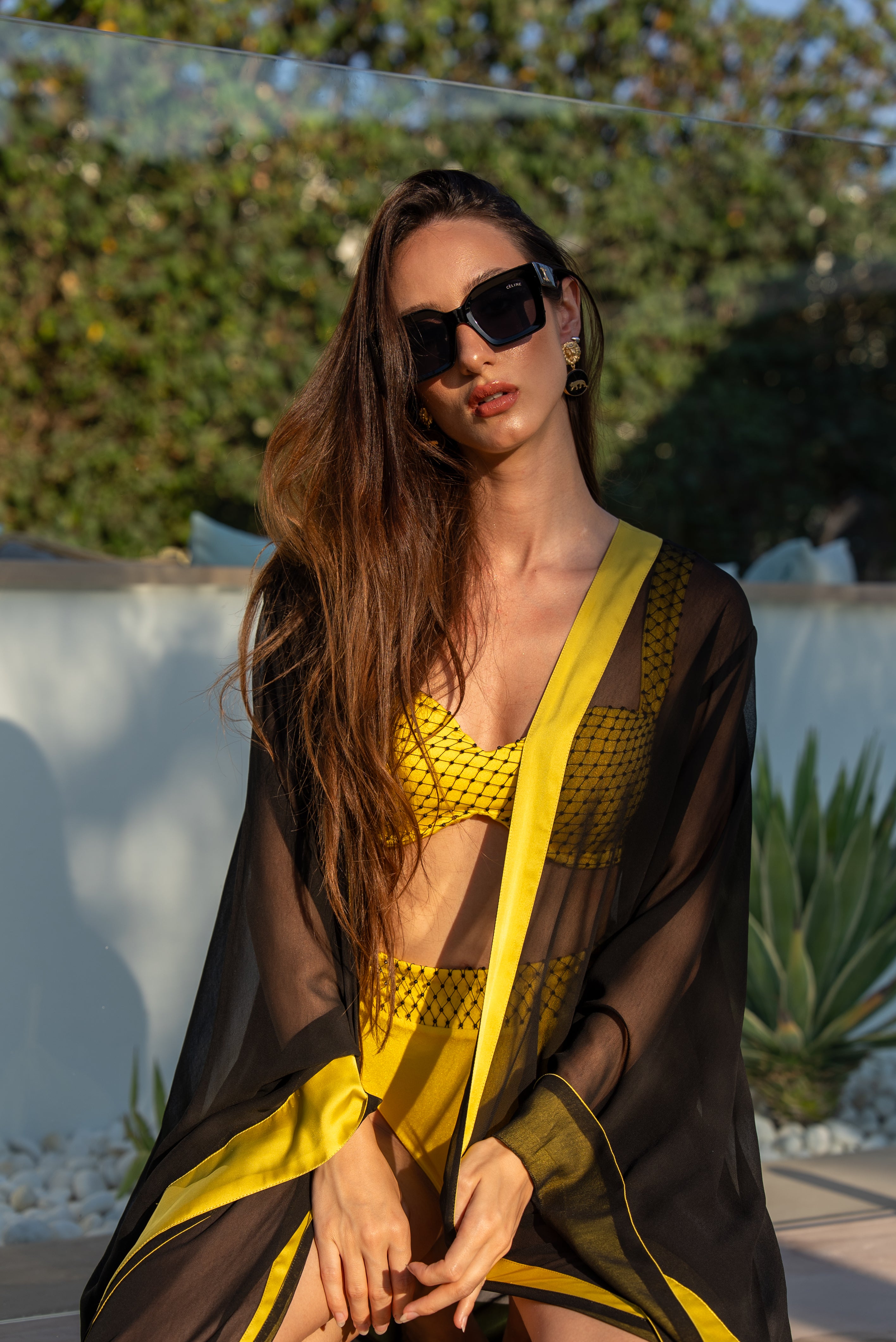Ombre Dorée Kimono black